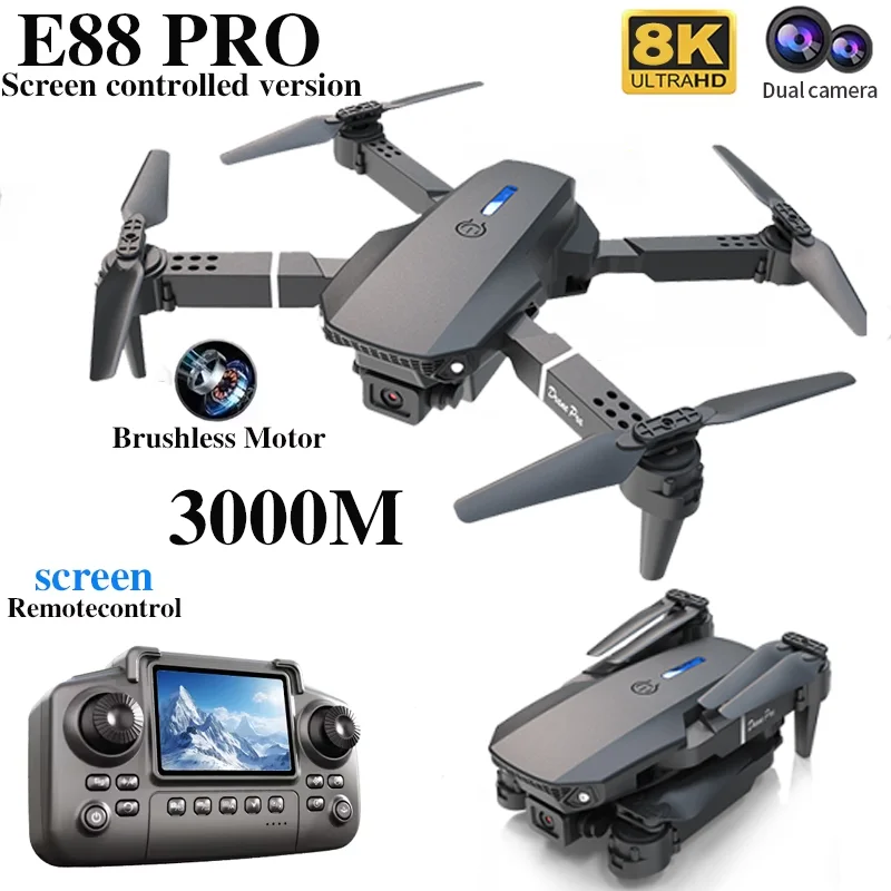 Drone Profissional E88 PRO com - Drone Kit Professional avaliação e preço