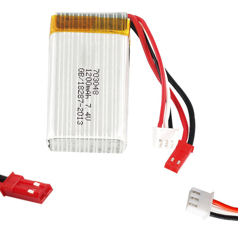 Bateria Lipo 2S 7,4V 1200mAh 7 - Eachine Drone E010 avaliação e preço